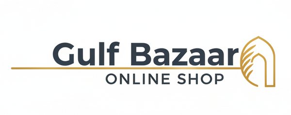 Gulf Bazaar Online Shop logo on a white background